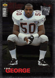 THE DOLLAR BIN 1995 COLLECTORS CHOICE PLATINUM PLAYERS CLUB 328 RON GEORGE FALCONS