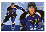 2011-12 PANINI STICKERS 322 TJ OSHIE BLUES