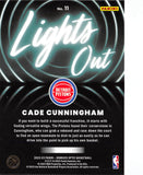 THE DOLLAR BIN 2022-23 DONRUSS OPTIC LIGHTS OUT 11 CADE CUNNINGHAM PISTONS