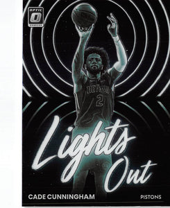 THE DOLLAR BIN 2022-23 DONRUSS OPTIC LIGHTS OUT 11 CADE CUNNINGHAM PISTONS