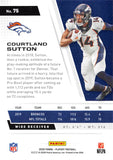 TWO DOLLAR TOUGHIE 2020 PANINI PLAYOFF RED ZONE 75 COURTLAND SUTTON BRONCOS