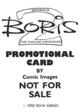 THE DOLLAR BIN 1992 Comic Images Boris Series 2 The Fantasy Continues NNO PROMO