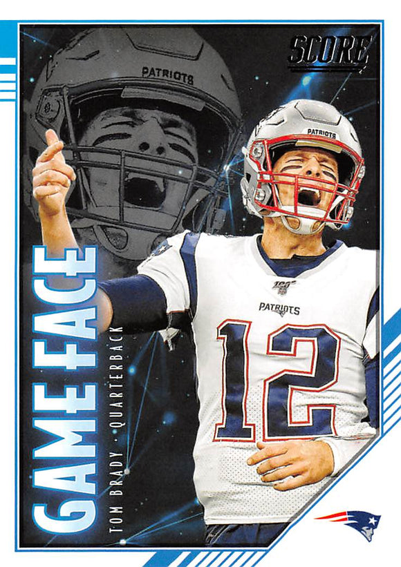 THE DOLLAR BIN 2020 SCORE GAME FACE GF-TB TOM BRADY PATRIOTS