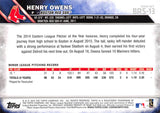 2016 Topps Boston Red Sox BRS-13 Henry Owens RC