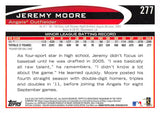 AF11 2012 TOPPS ERROR VAR 277 JEREMY MOORE ANGELS RC