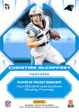 THE DOLLAR BIN 2022 PANINI NFL PLAYER OF THE DAY 17 CHRISTIAN MCCAFFREY PANTHERS