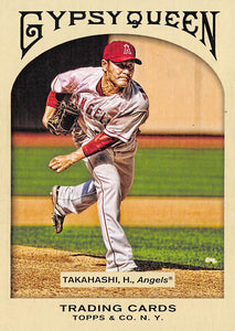 THE DOLLAR BIN 2011 Topps Gypsy Queen 311 HISANORI TAKAHASHI SP ANGELS