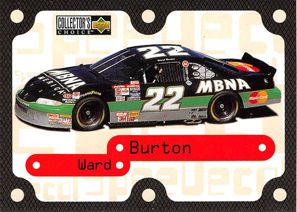 1997 Collector's Choice Speedecals S43 Ward Burton's Car