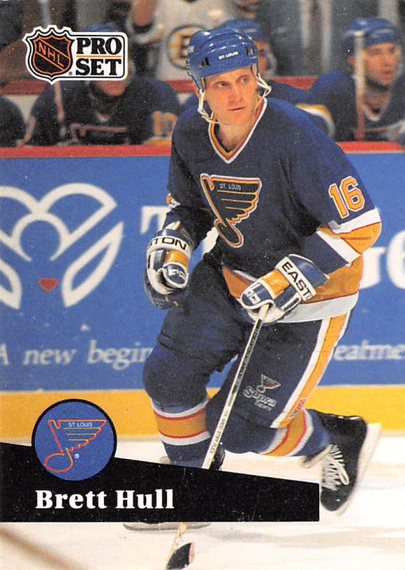 1991-92 PRO SET 215 BRETT HULL BLUES