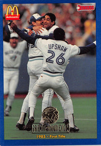 1993 Donruss McDonald's Toronto Blue Jays Great Moments