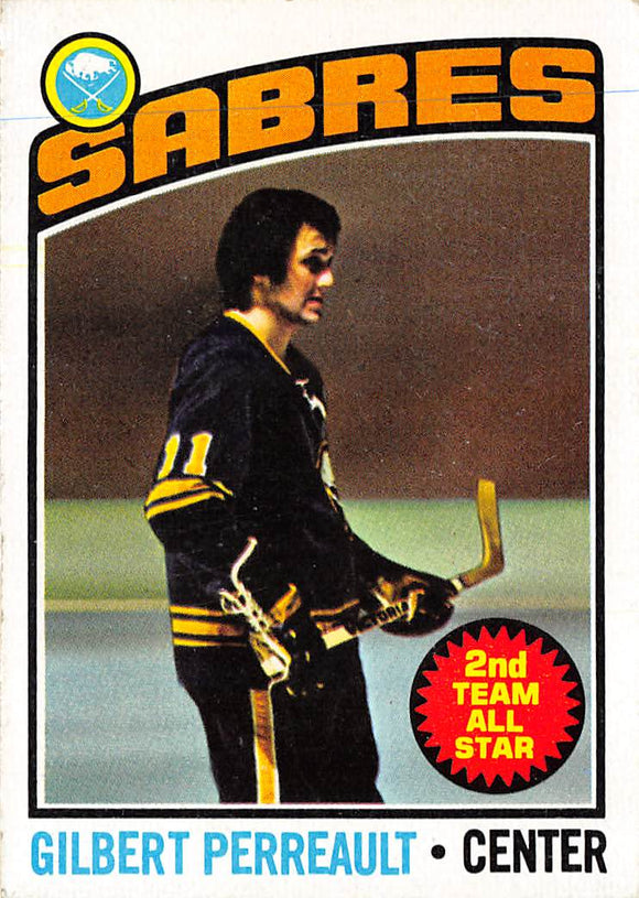 THE DOLLAR BIN 1976-77 TOPPS 180 GILBERT PERREAULT SABRES