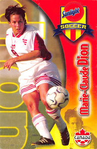 THE DOLLAR BIN 2001 SUNLIGHT SOCCER CANADA NNO MARIE-CLAUDE DION