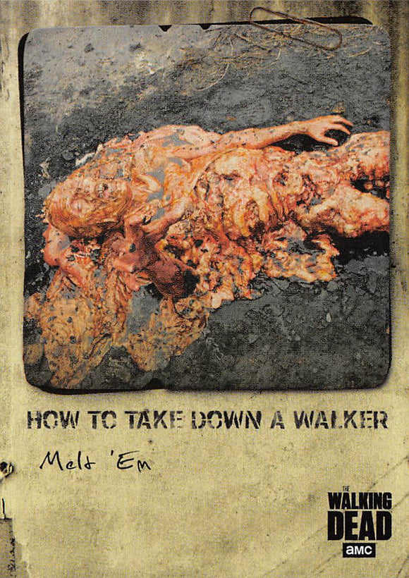 AI158 2018 Topps The Walking Dead Hunters and the Hunted How To Take Down a Walker HT-6