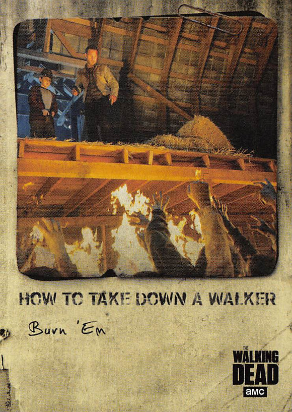 AI157 2018 Topps The Walking Dead Hunters and the Hunted How To Take Down a Walker HT-2