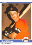 AI208 1984 FLEER 386 BRAD WELLMAN GIANTS