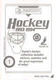 1993-94 PANINI STICKERS HOCKEY 1-100