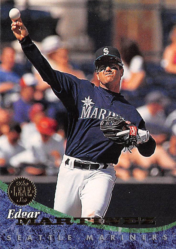 AJ24 1994 LEAF #344 EDGAR MARTINEZ MARINERS