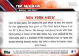 TWO DOLLAR TOUGHIE 2016 TOPPS FIRST PITCH FP-1 TIM MCGRAW METS