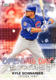 THE DOLLAR BIN 2018 Topps Opening Day Opening Day Stars ODS-KS KYLE SCHWARBER CUBS