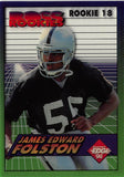 1994 Collectors Edge Boss Rookies 18 JAMES EDWARD FOLSTON RAIDERS