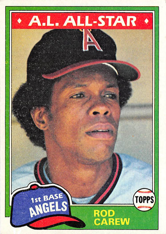 1981 TOPPS 100 ROD CAREW ANGELS