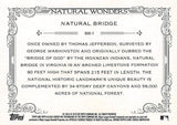 2016 Topps Allen & Ginter Natural Wonders NW-7 NATURAL BRIDGE