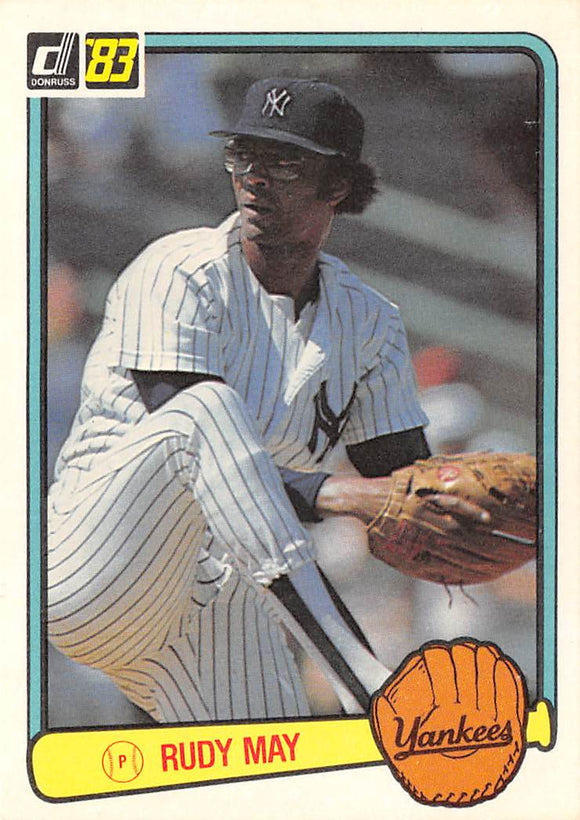 1983 DONRUSS 135 RUDY MAY YANKEES