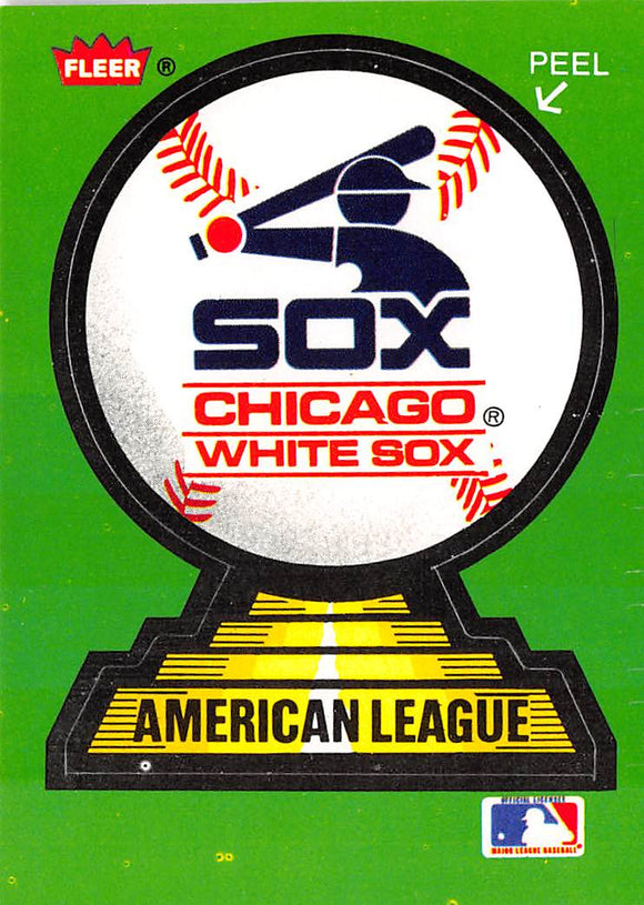 1988 Fleer Team Stickers NNO CHICAGO WHITE SOX