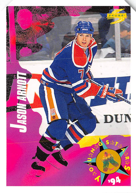 1994-95 Score Series I Retail Edition Samples 254 JASON ARNOTT OILERS