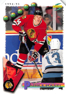 1994-95 Score Series I Retail Edition Samples 6 PATRICK POULIN BLACKHAWKS