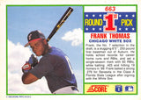 THE DOLLAR BIN 1990 SCORE 663 FRANK THOMAS RC WHITE SOX