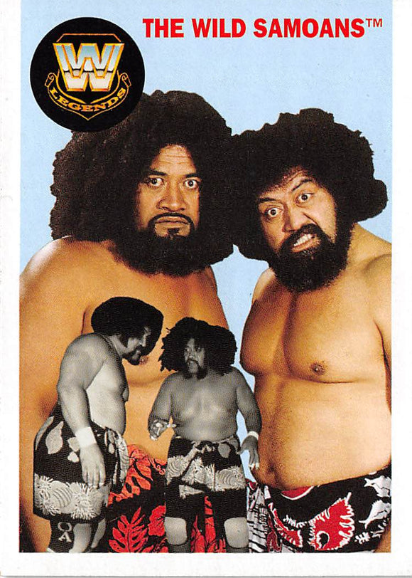 2006 Topps Heritage II WWE 76 THE WILD SAMOANS