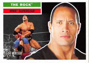 2005 Topps Heritage WWE 10 THE ROCK