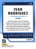 THE DOLLAR BIN 2024 Donruss Yellow Flood 35 IVAN RODRIGUEZ RANGERS