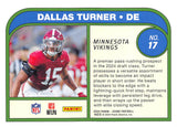 THE DOLLAR BIN 2024 SCORE PROTENTIAL ORANGE 17 DALLAS TURNER RC VIKINGS