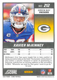 THE DOLLAR BIN 2024 SCORE ORANGE 212 XAVIER MCKINNEY GIANTS PACKERS