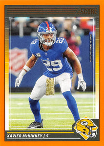 THE DOLLAR BIN 2024 SCORE ORANGE 212 XAVIER MCKINNEY GIANTS PACKERS