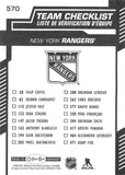 2020-21 O-PEE-CHEE 570 NEW YORK RANGERS TEAM CHECKLIST