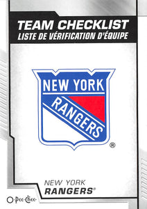 2020-21 O-PEE-CHEE 570 NEW YORK RANGERS TEAM CHECKLIST