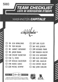 2020-21 O-PEE-CHEE 580 WASHINGTON CAPITALS TEAM CHECKLIST