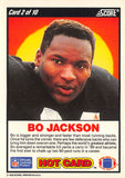 FIVE DOLLAR FIRE 1990 SCORE HOT CARD 2 BO JACKSON RAIDERS