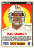 TWO DOLLAR TOUGHIE 1990 SCORE HOT CARD 9 DAN MARINO DOLPHINS