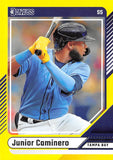 THE DOLLAR BIN 2024 DONRUSS YELLOW FLOOD 40 JUNIOR CAMINERO RAYS