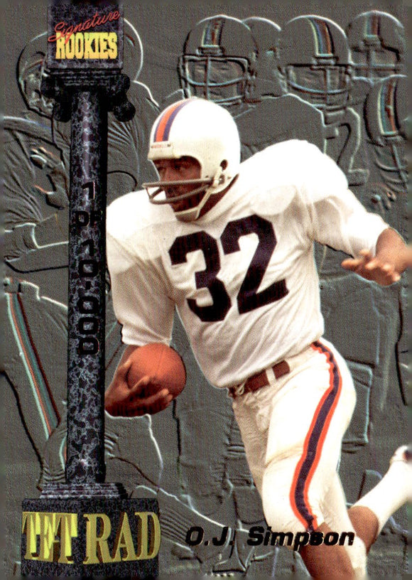 1994 Signature Rookies Tetrad #T6 O.J. Simpson Titans