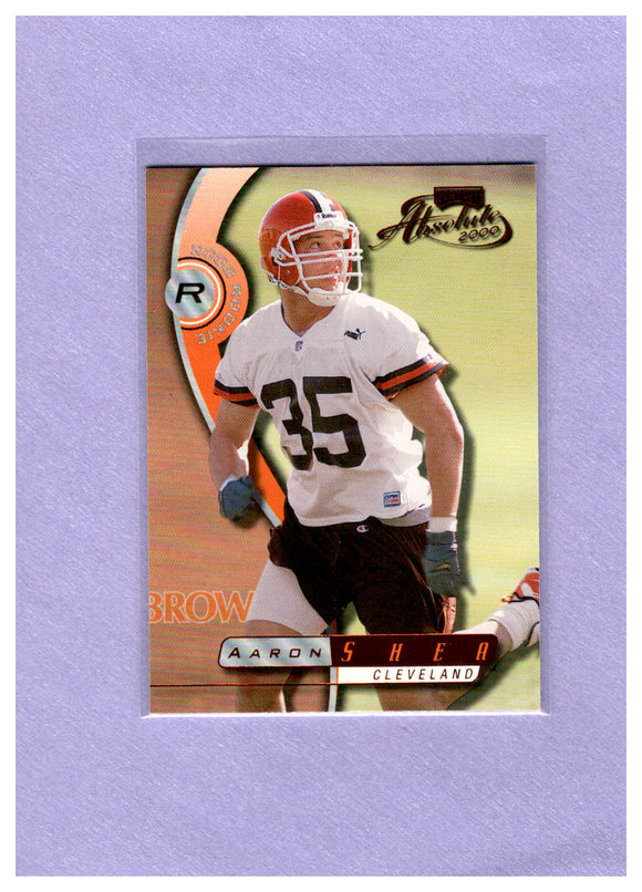 2000 PLAYOFF ABSOLUTE 228 AARON SHEA 0293/3000 RC BROWNS