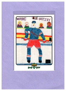 1999-00 Upper Deck MVP Draw Your Own Trading Card W8 Wayne Gretzky RANGERS