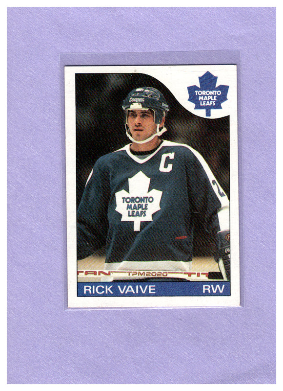 1985-86 TOPPS 106 RICK VAIVE MAPLE LEAFS