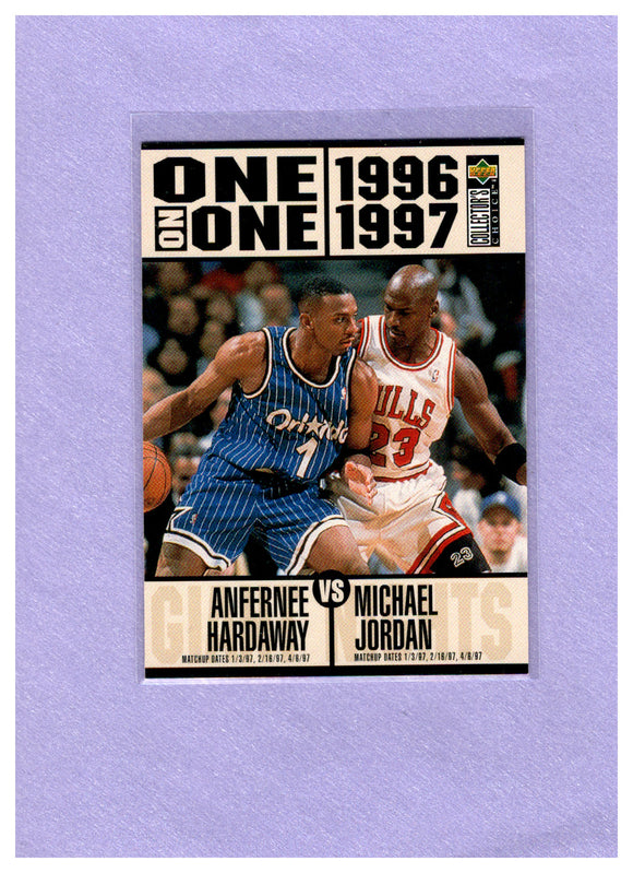 1996-97 Collector's Choice 356 Anfernee Hardaway Michael Jordan Gary Payton John Stockton Jason Kidd Avery Johnson Mookie Blaylock Damon Stoudamire