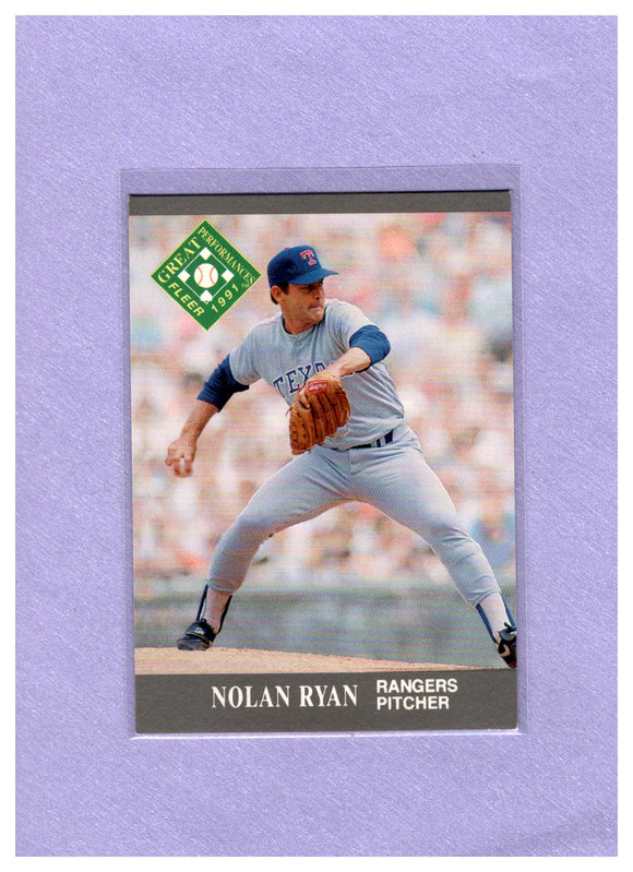 1991 Ultra 395 Nolan Ryan RANGERS
