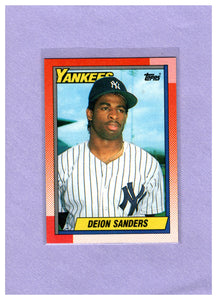 1990 TOPPS 61 DEION SANDERS RC YANKEES